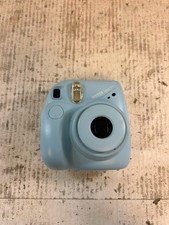 Fujifilm INSTAX MINI 7 PLUS 7 Light Baby Blue Instant Camera - Tested No Cover
