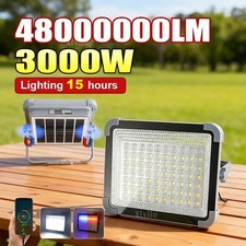 Lámpara de tienda portátil recargable LED con luz de emergencia solar de 3000 W
