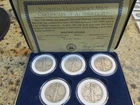 1941-1945 Walking Liberty Half Dollar Set of Five