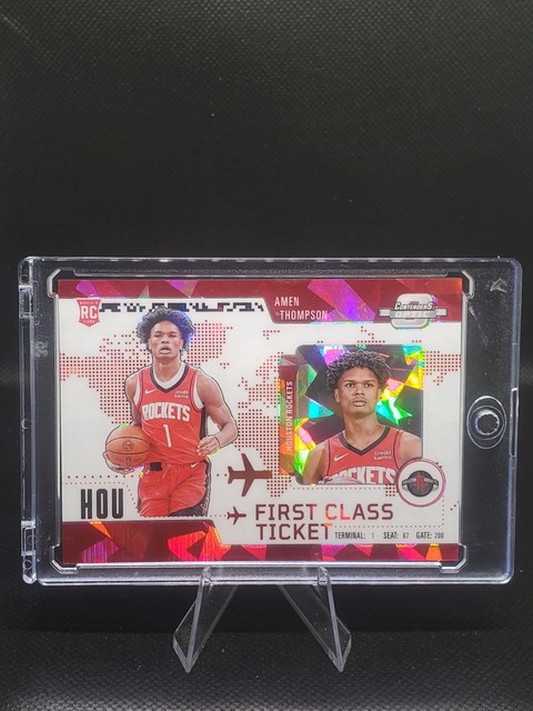 2023-24 Panini Contenders Optic First Class Ticket RC - Amen Thompson Red /175