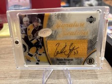 2005 06 Upper Deck Ice Signature Swatches Patrice Bergeron Boston Bruins🇨🇦🚨
