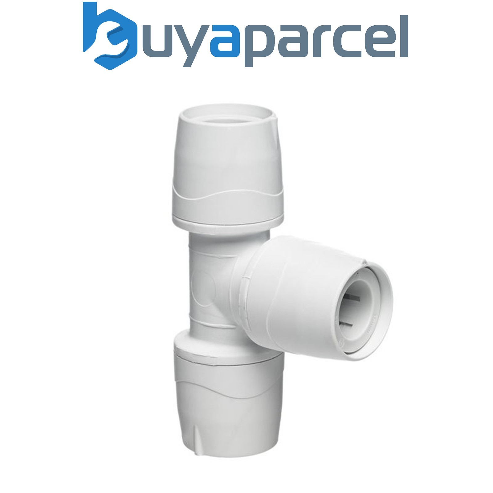 X10 Polypipe PolyMax MAX215 15mm Pushfit Equal Tee White