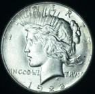 1928 $1 Peace Dollar Brilliant Uncirculated Choice BU - 25521