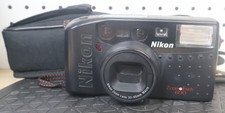 Nikon Zoom Touch 600  35mm Film Camera  Point  Shoot  Black Tested Working