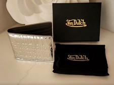 Von Dutch Silver/Mirror Wallet NIB - Vegan Leather