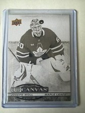 2025-26 Upper Deck Series 1 - Ud Canvas Joseph Woll #C-69 Black & White