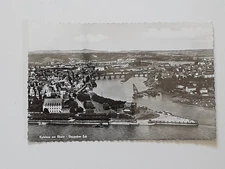 RPPC Germany Koblenz am Rhein Deutsches Eck Germany Aerial View