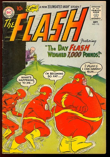 The Flash #115 Nice Unrestored Silver Age Superhero Vintage DC Comic 1960 VG+