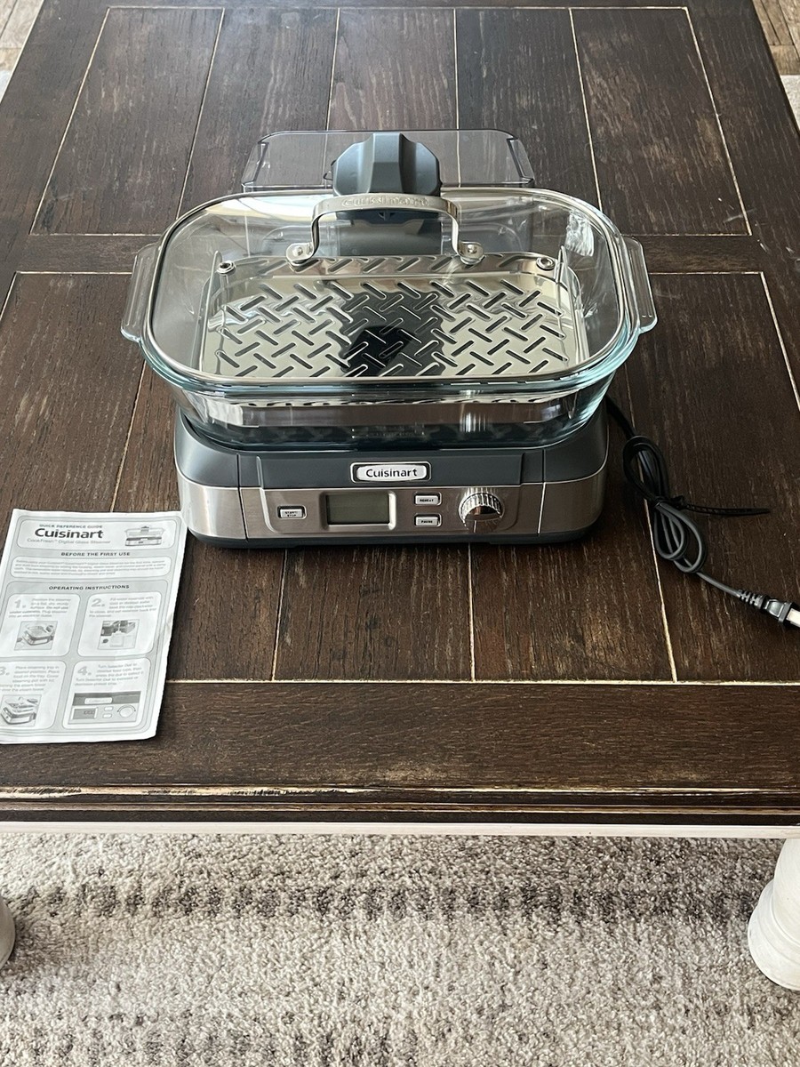 Cuisinart STM-1000 CookFresh Digital Glass Steamer SS New Without