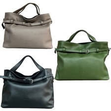 RIPANI LUISA I771OJ borsa a mano pelle cervo con tracolla Made in Italy