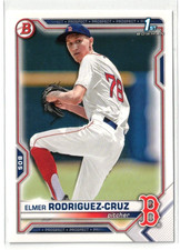 2021 1st Bowman Draft RC Elmer Rodriguez-Cruz #BD-37! Yankees! Rookie!