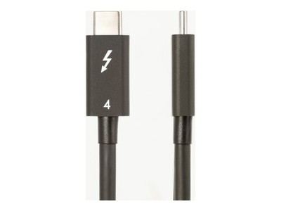 StarTechcom 1.6ft Thunderbolt 4 Cable 40Gbps 100W Cable TBLT4MM50CM