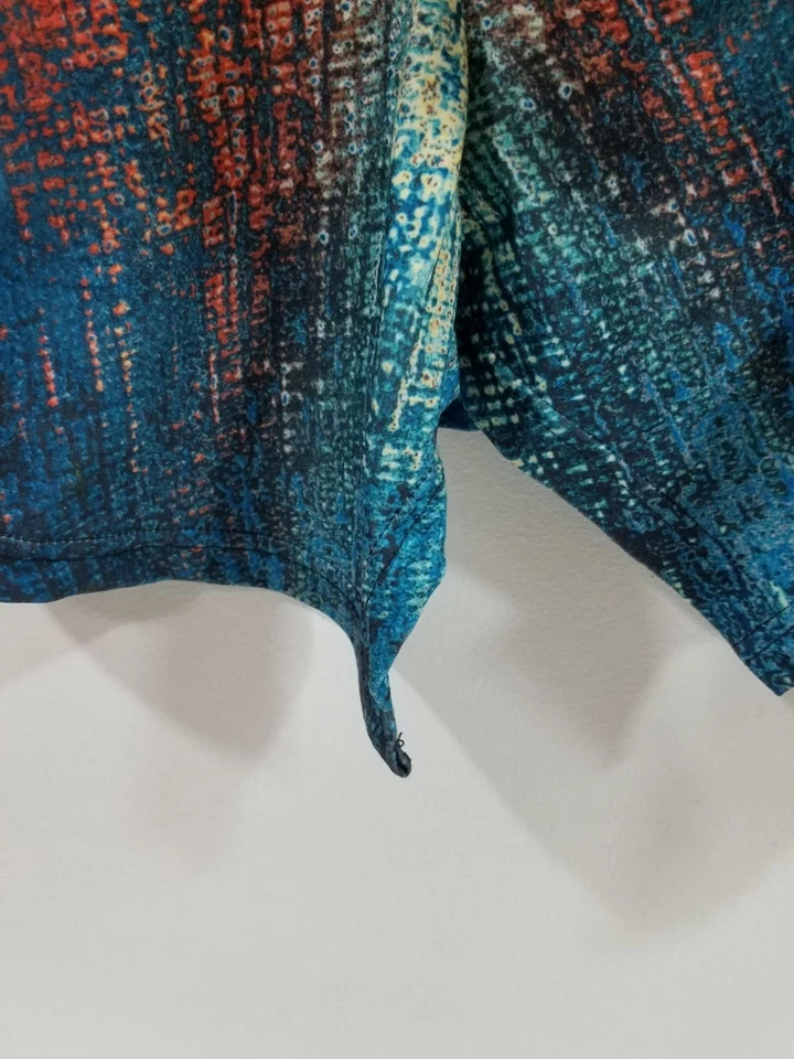 Туника топ Azalea By Firmiano 4XL многоцветный абстрактный принт большой размер женский топ - Изображение 4 из 4