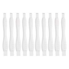 10Pcs 12 x 120 mm Spudger Pry Tool Plastic Dual Ends White