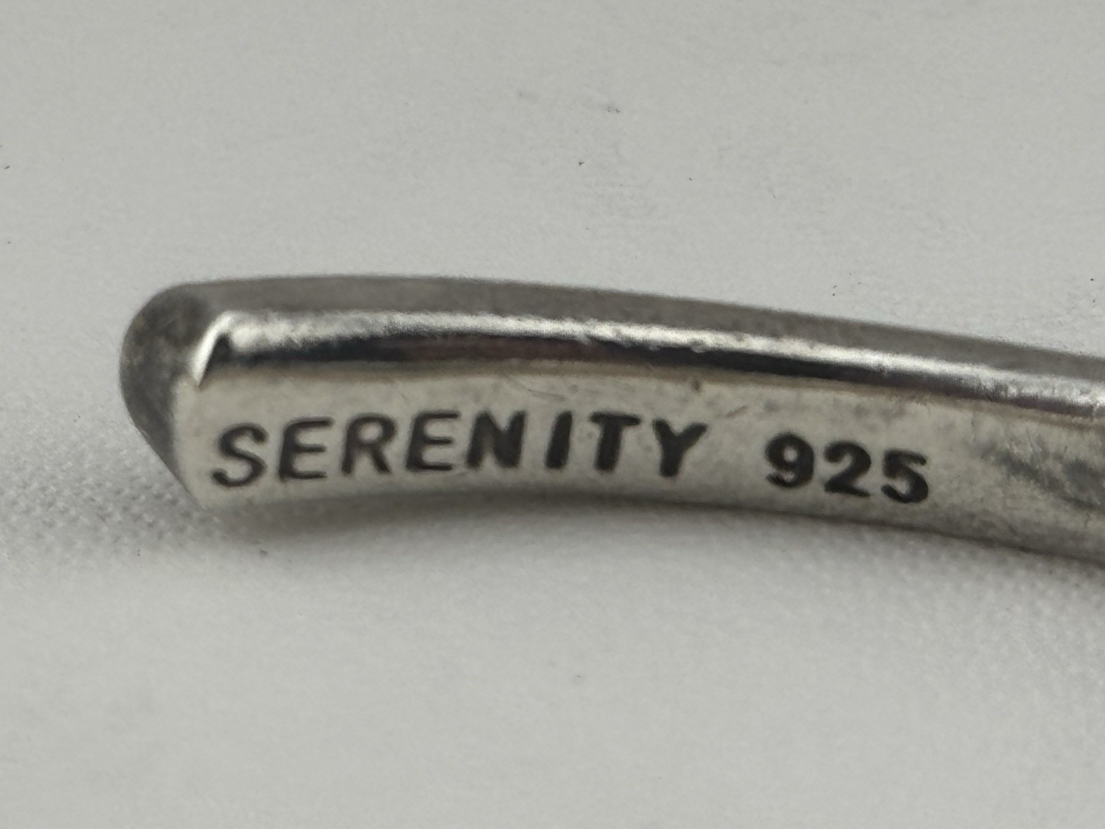 Heavy .925 Solid Sterling Silver Cuff Bracelet Wh… - image 4