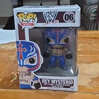 Funko Pop! WWE Rey Mysterio #06 Pop! Vinyl Figure Wrestling Blue White Red