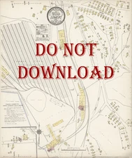 1910  Very Detailed COPY City Map Somers Montana Perfect for researchers
