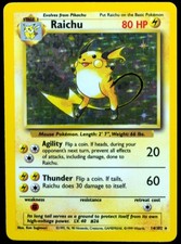 Raichu #14/102 NM/M Base Set Pokemon Card