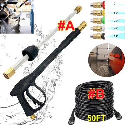 4000PSI High Pressure Car Power Washer Gun Spray Wand Lance Nozzle and Hose Kit