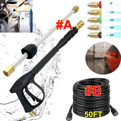 #ad #ad 4000PSI High Pressure Car Power Washer Gun Spray Wand Lance Nozzle and Hose Kit $24.99