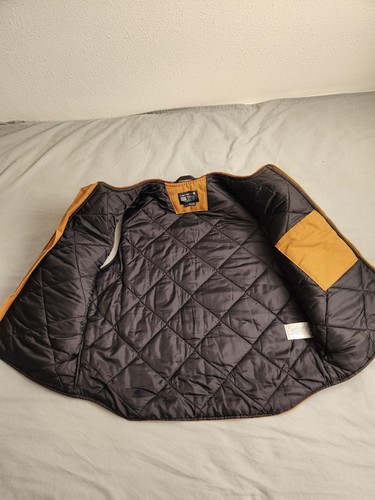 Carhartt Quilted Lined Duck Canvas Vest Mens Sz Large Brown Workwear V01 BRN NEW - Picture 5 of 10