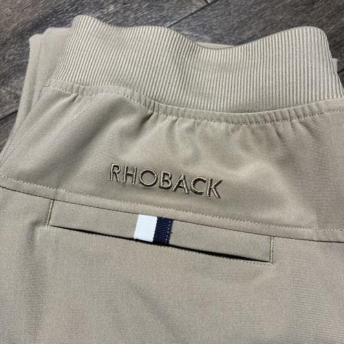 Rhoback Delta Performance Jogger Mens Medium Dune Tan Khaki Athleisure EUC