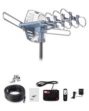 Outdoor TV Antenna,Digital Amplified HDTV Antenna & 60 ft RG6 Coax Cable,200 ...