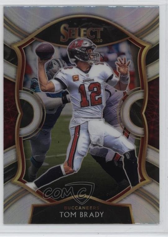2020 Panini Select Concourse Silver Prizm Tom Brady #1 1pf0