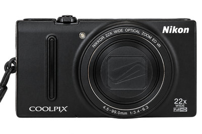 (512 )Nikon COOLPIX S9500 Digitalkamera Schwarz 22x Zoom WiFi GPS getestet 