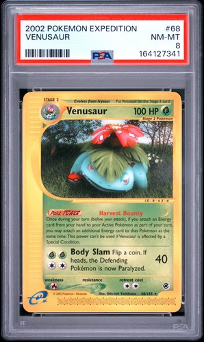 Venusaur graded PSA 8 for sale on eBay