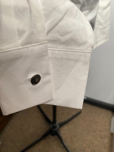 Tommy Hilfiger Shirt Women Size 2 White Extra Small Size 6 Button up Long Sleeve - Picture 11 of 19