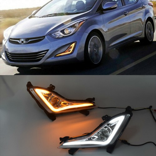 For Hyundai Elantra 2014-2016 DRL Daytime Running Driving Light W/Turn Signal - Bild 1 von 6