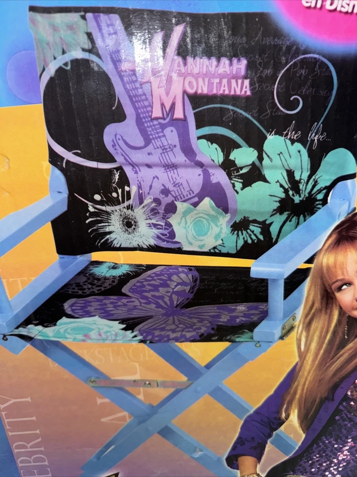 Silla de directores Hannah Montana. Para niños 6-12. Tela de madera y lona de Delta Foto 2 de 4