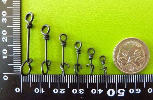 SELECT DFS Fastach Style Clips, Fast attach clip, squid jigs, lures, matt black - Picture 5 of 7