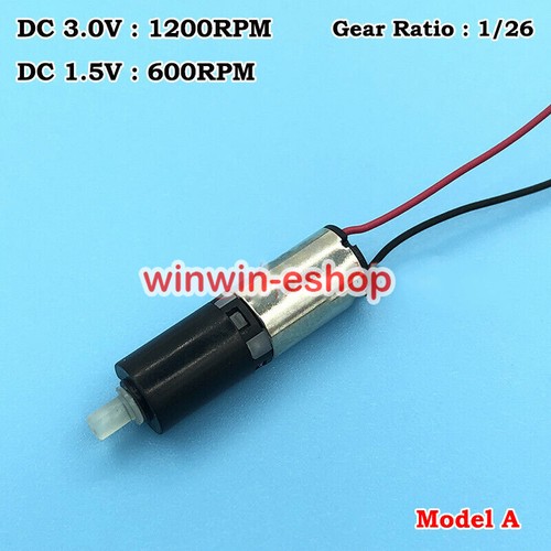 Micro Mini 6mm Gear Reducer Motor DC 3V Planetary Gearbox Motor Coreless Motor - Bild 4 von 13