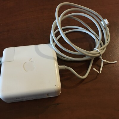 Apple OEM 85W MagSafe Power Adapter for MacBook White Power Supply Cord