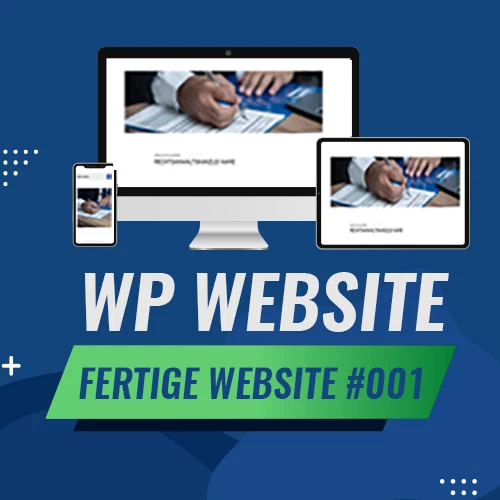 WordPress-fertige Website - Fertige Wordpress Website | Anwalt Template #001