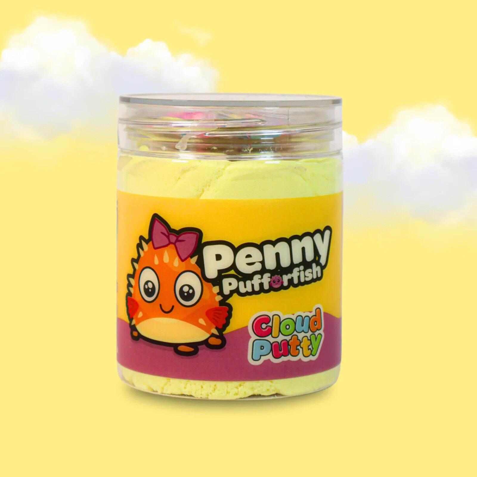 Slime Party Putty Pals Penny Pufferfish Scented Sensory Cloud Putty
