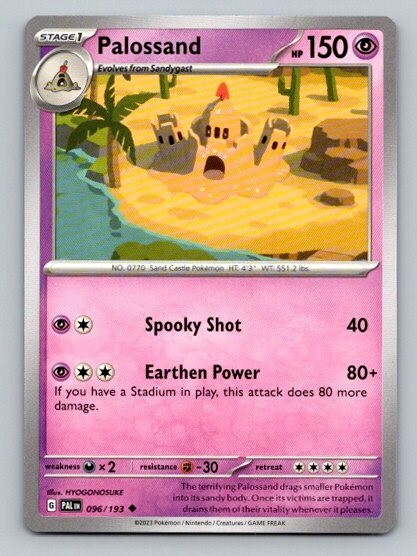 2023 Pokemon Card Paldea Evolved Palossand 96/193