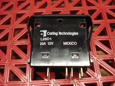 Carling Technologies Sealed Rocker Switch L26D1HHH1  20A 12V  NEW
