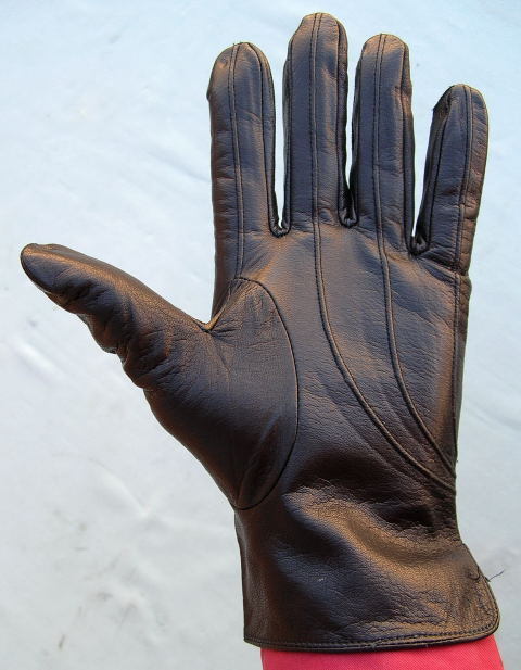 LEATHER MOTORCYCLE GLOVES – GENUINE QUALITY COWHIDE! FREE USA