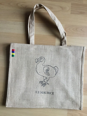 Do Do Einkaufstasche . Made in Mauritius.Handarbeit-Jute Stoff