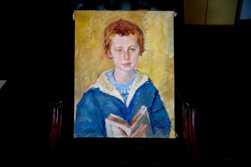 Arte antiguo siglo XIX pintura joven caballero retrato firmado óleo sobre lienzo - Imagen 24 de 24