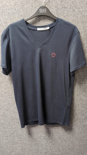 Ben Sherman V Neck Navy T-Shirt UK S Ln053 BB 12 - 第 1/5 張圖片