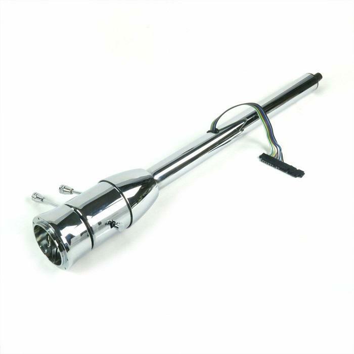 28-Inch Chrome Tilt Steering Column For GM Cars - Universal Automatic Style, Stainless Steel