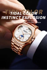 Top Brand Luxury Week Sport Watch Watch Quartz Men BINBOND Date