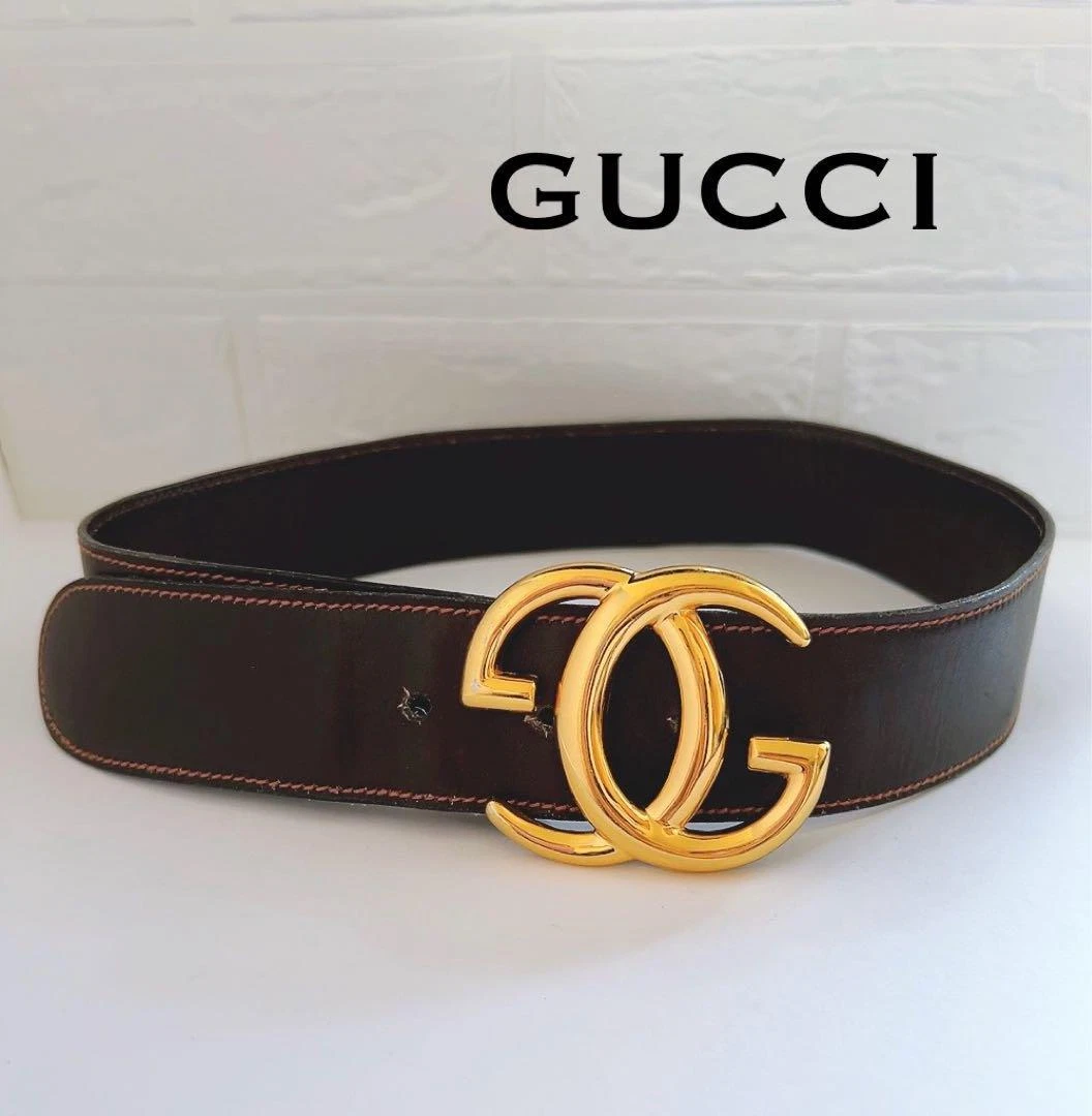 Ceinture femme Gucci marron marque GG mode authentique