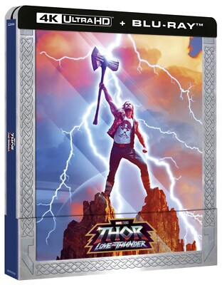 THOR - LOVE AND THUNDER + CARD - ITA - ENG - STEELBOOK - 4K + BLU-RAY