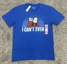 New Snoopy Peanuts Royal Blue T-shirt Tee Unisex Size MEDIUM