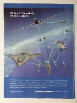 2/2004 PUB NORTHROP GRUMMAN FIRE SCOUT J-UCAS PROWLER F/A-18 GLOBAL HAWK AD